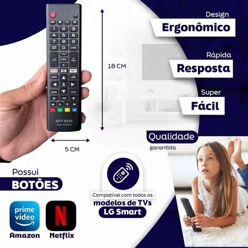 Controle Remoto para TV Smart LG - Novo - Foto 2