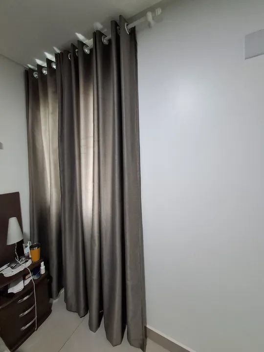 Cortinas Blackout Cinza Escuro - Foto 2