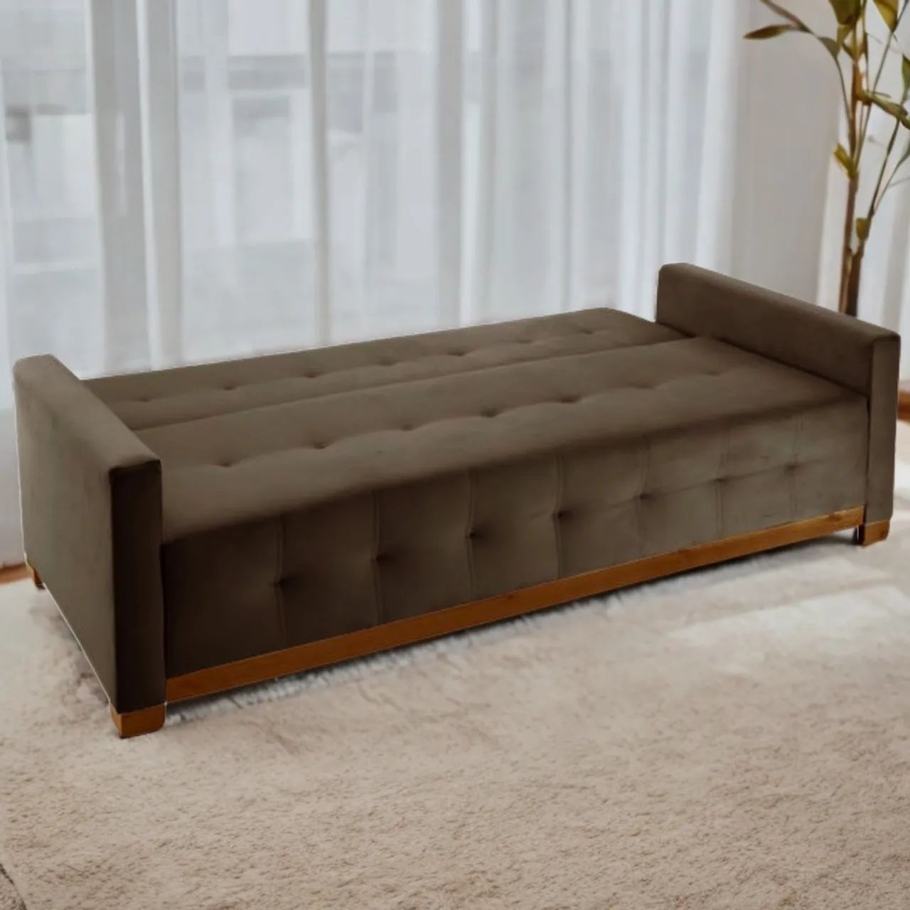 Sofá Cama Feeling 2,05 m Veludo tt544 - Foto 5