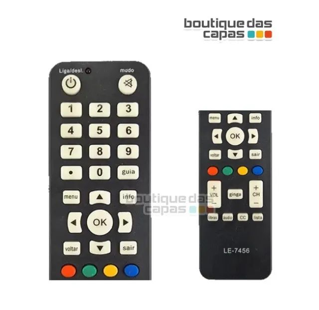 Controle remoto par conversor digital aquário intelbras Cd-901 / Cd-902 le-7456  - Foto 2