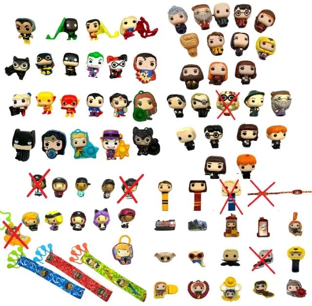 LEIA A DESCRIÇÃO Funko Pop Kinder Joy Harry Potter Draco Minerva DC Coringa Street Style