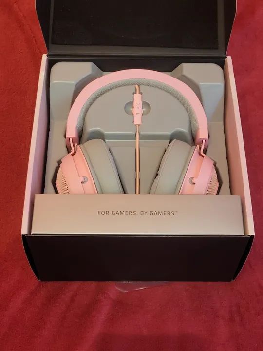 NOVO Headphone Gamer Razer Kraken Quartz Pink - Foto 2