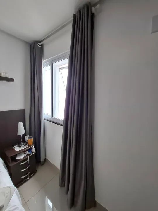 Cortinas Blackout Cinza Escuro