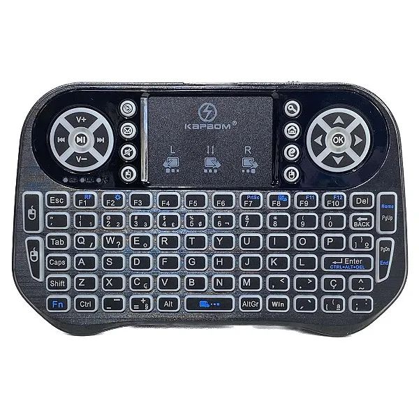 Mini Teclado Sem Fio Touchpad Para Pc, Tv, Com Iluminação - Kapbom em São Luís ma - Foto 3