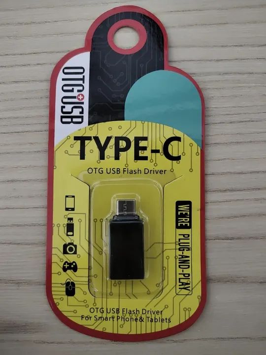 Adaptador OTG Micro USB e Tipo C - NOVO - Foto 2