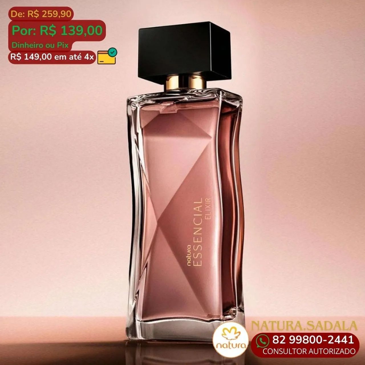 Perfume Natura Essencial Feminino - 100ml - Novo - Foto 5