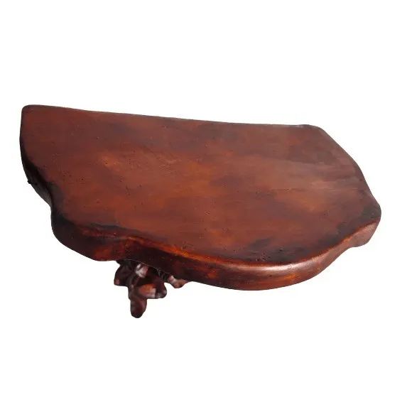 Oratório peanha cor madeira suporte para santo ou imagem ou vaso antigo - Foto 2