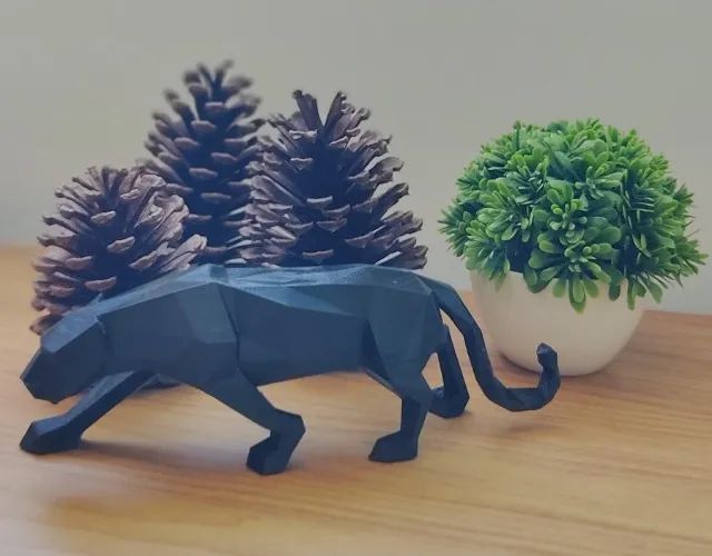 Pantera Negra 3D Origami Enfeite Decoração Ambientes Requintados Salas Quartos Escritórios - Foto 6