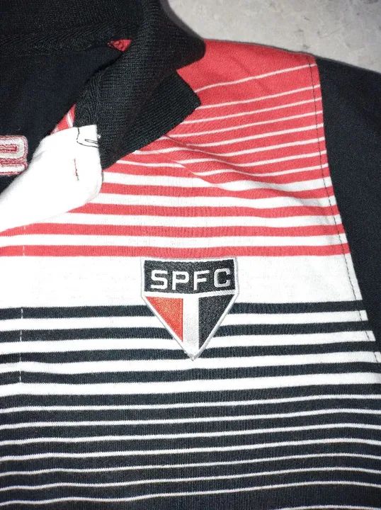 Camiseta Polo infantil Original do São Paulo FC - Tamanho M 3-9 anos   - Foto 5