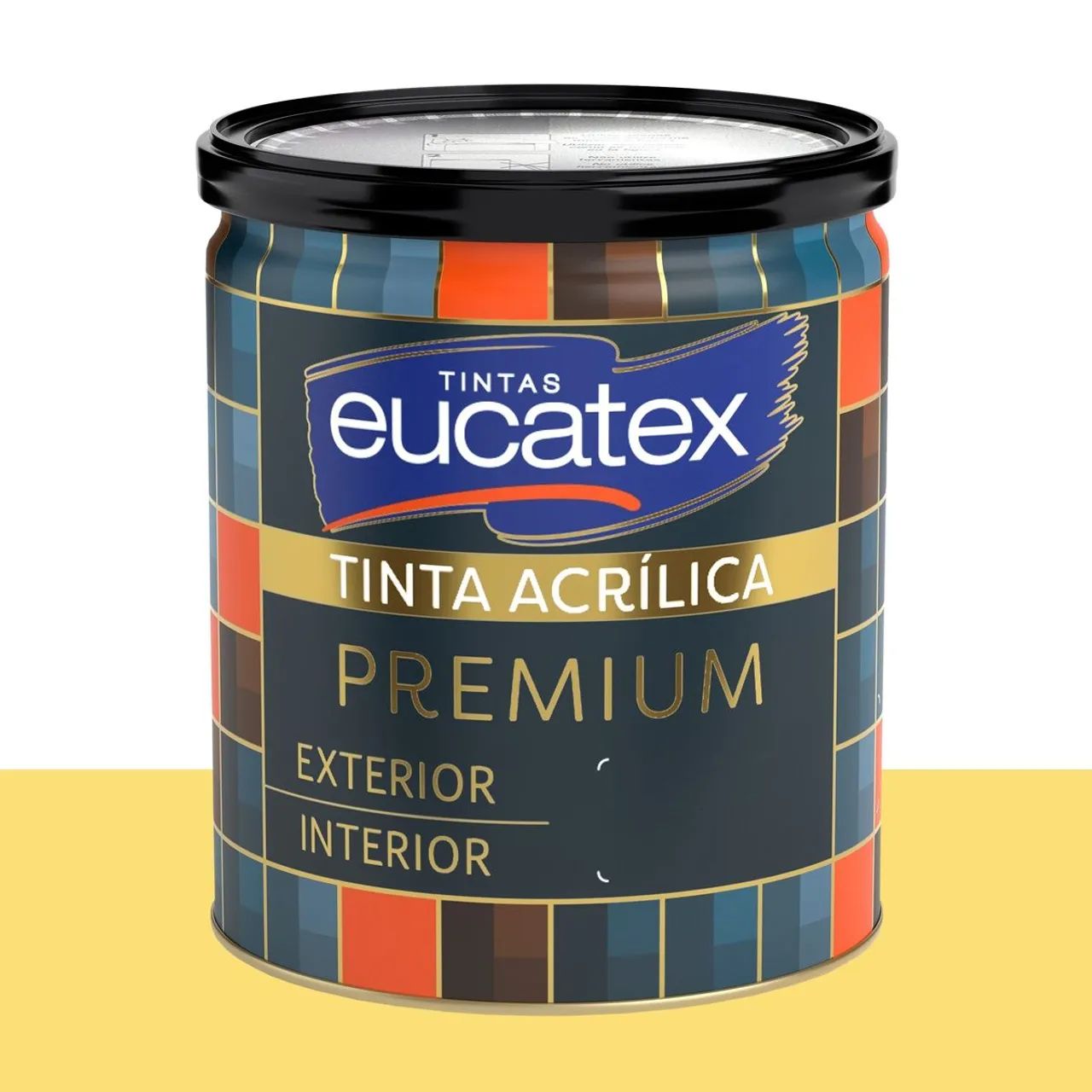 Tinta Acrílica Acetinada Eucatex Acácia-mimosa 800 ml
