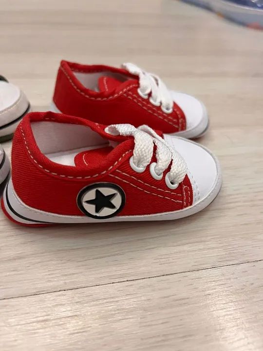 3 pares Calçados para Bebê - 3 a 6 meses - Foto 3