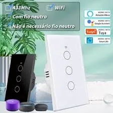 Interruptor Inteligente Wi-fi 3 Botões