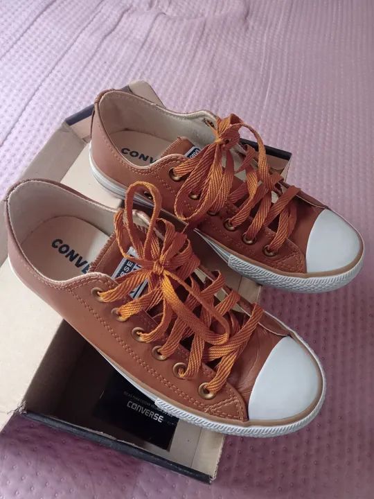 Tênis AllStar em courinho. - Foto 2
