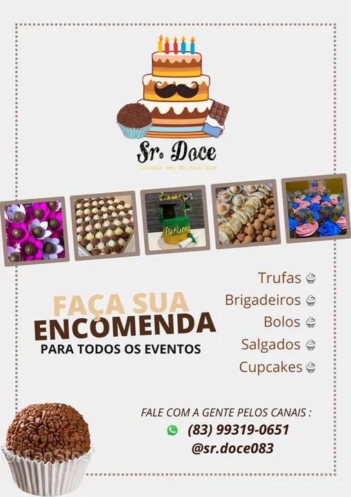Doces e Bolos para todos os eventos - Sr. Doce