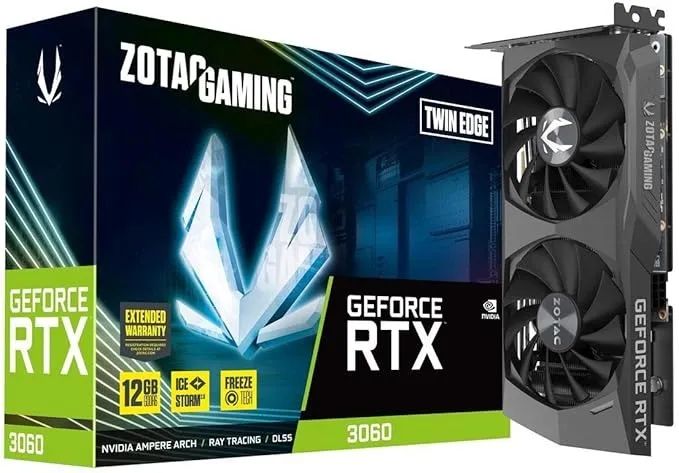 ZOTAC GeForce RTX 3060 Twin Edge Gaming Graphics Card 12GB GDDR6 192-bit 15 Gbps PCIE64312423291394120