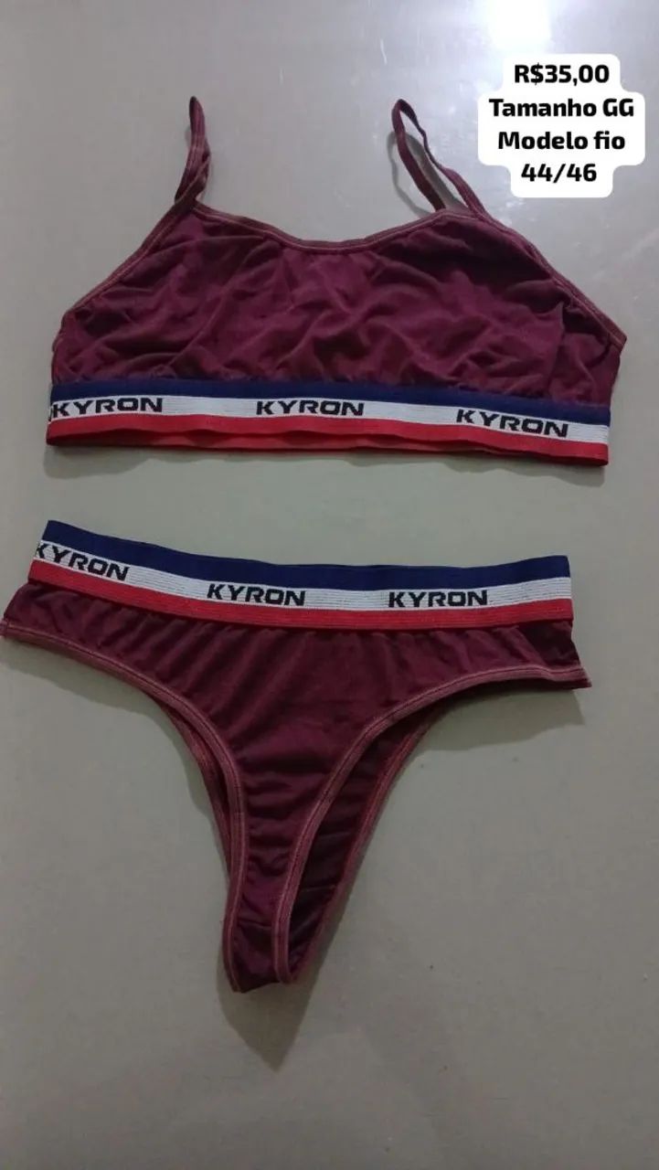 Conjunto de calcinha e sutiã modelo fio tamanho g e GG - Foto 4