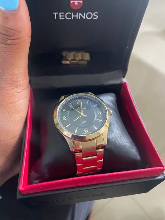 Relógio Technos feminino Dourado - Novo