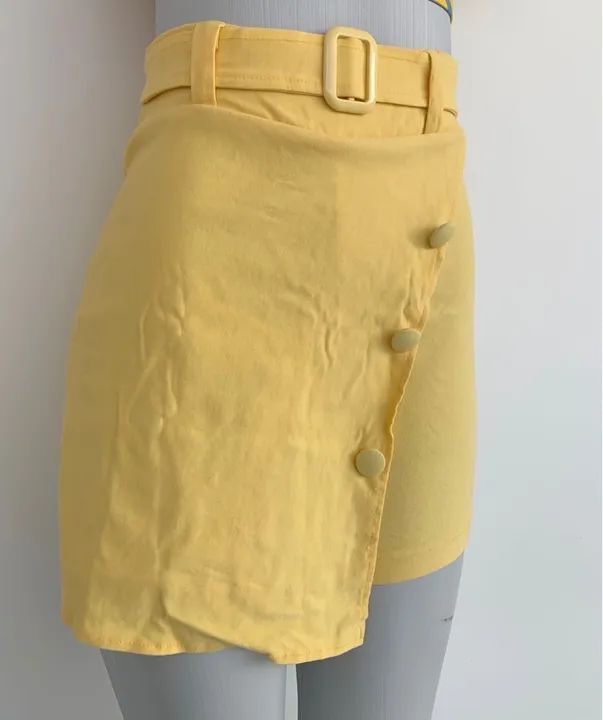 Short saia amarelo  - Foto 2