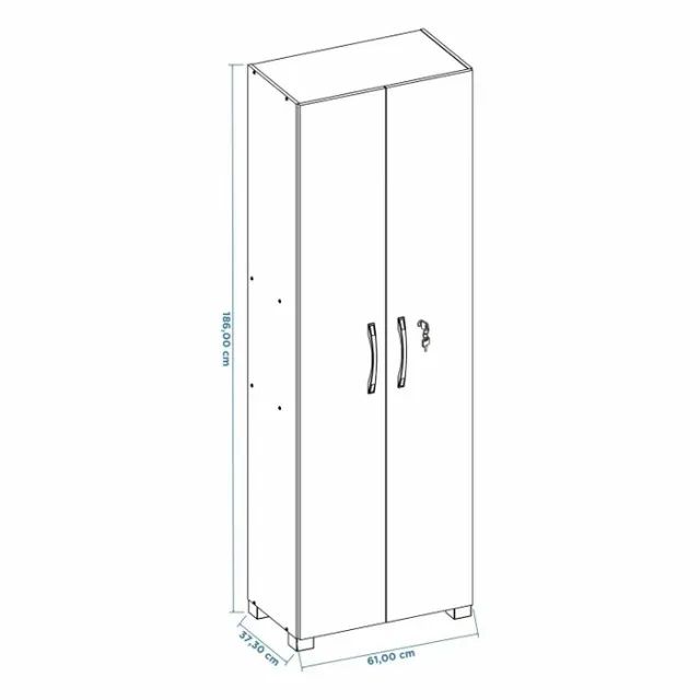 Sapateira Multiuso 2 Portas com Chave - Super Oferta - Foto 3