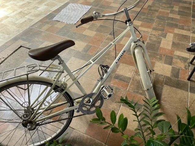 Bicicleta Linus Branca Mixte 3v