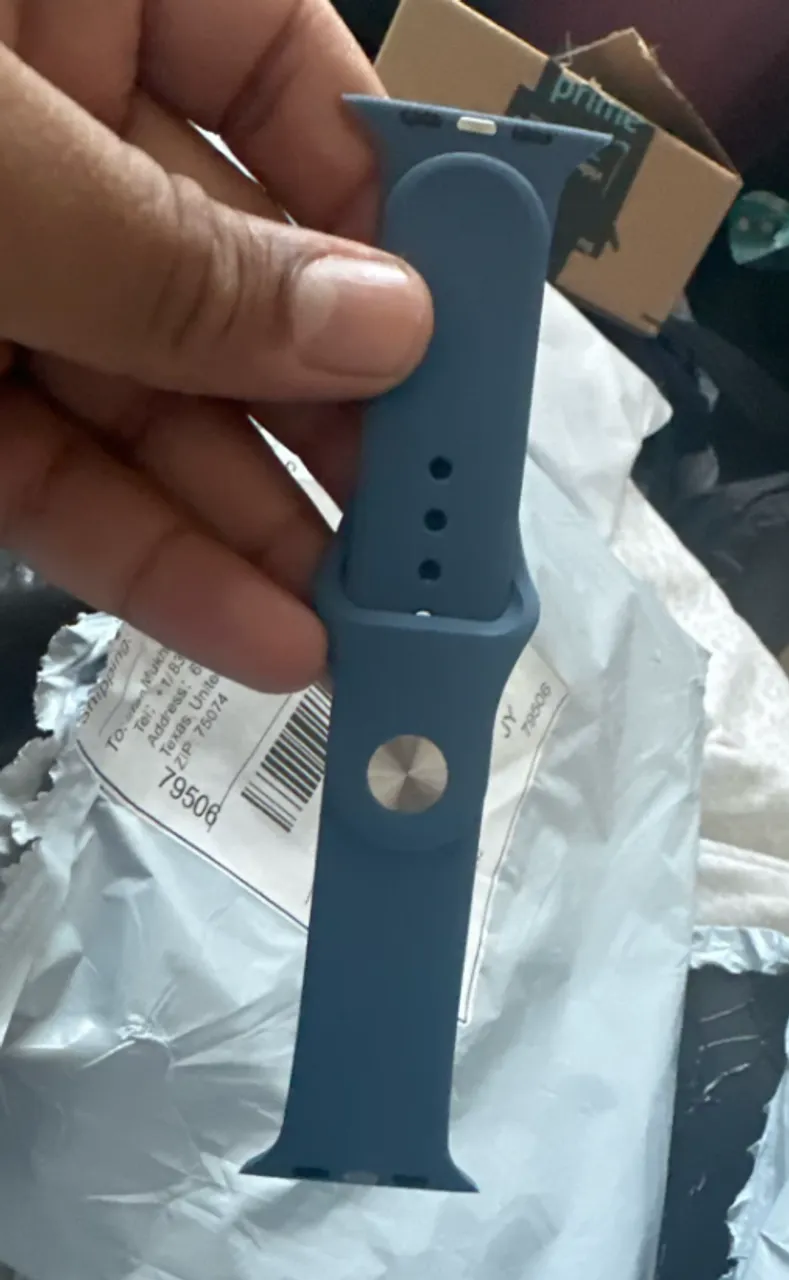 Pulseira Apple Watch Silicone Azul 46mm 42mm 44mm 45mm 49mm