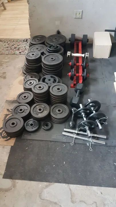 Alteres, barras e anilhas