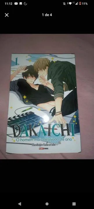 Mangá Dakaretai Otoko vols 1,2,3 e 4.