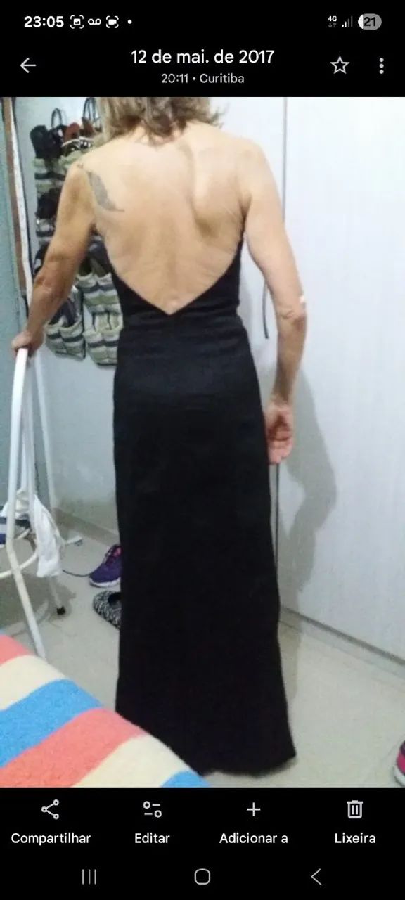 Vestido preto longo M - Foto 2