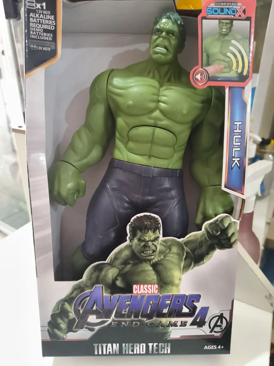 Boneco do Hulk 30 cm - Classic Avengers