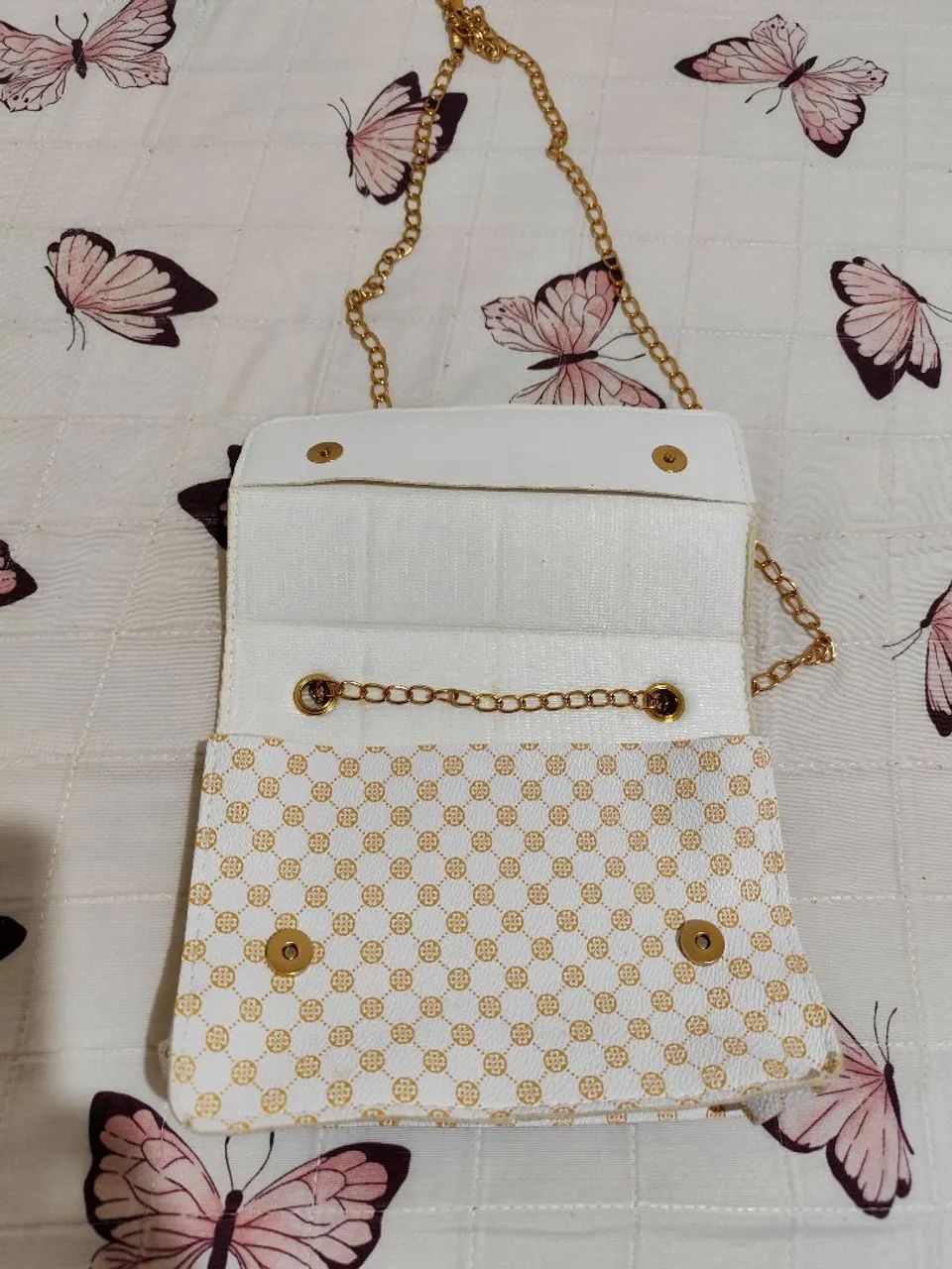 Bolsa feminina branca de ombro - Foto 2