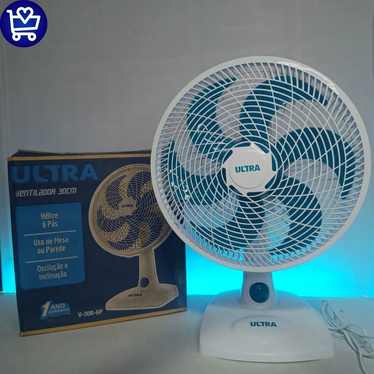 Ventilador de Mesa Ultra - Novo - Foto 4