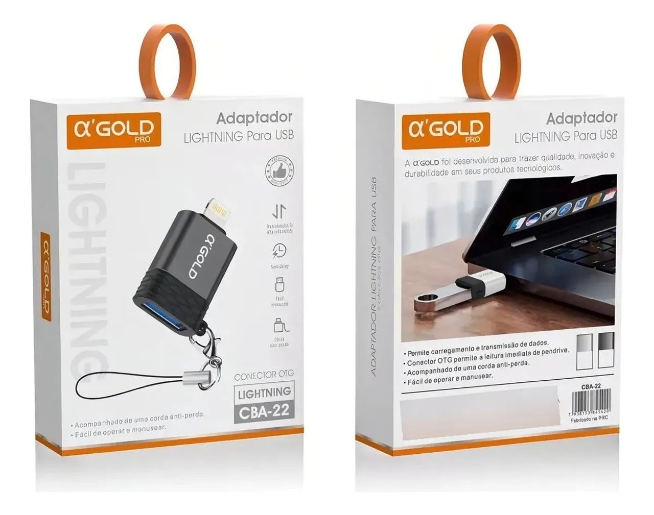 Adaptador Lightning para USB OTG - A'GOLD