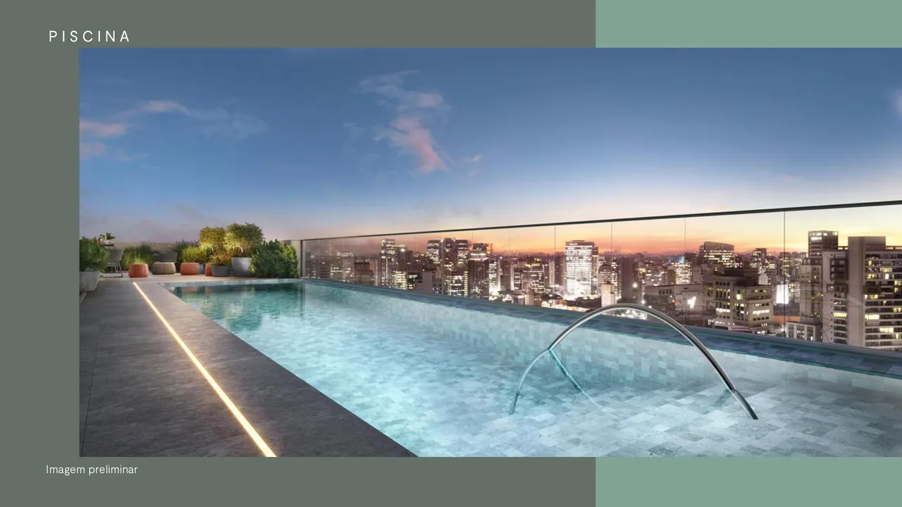 Studio com 1 quarto e com piscina, 19 m² na Zona Sul em Vila Nova Conceição, São Paulo
