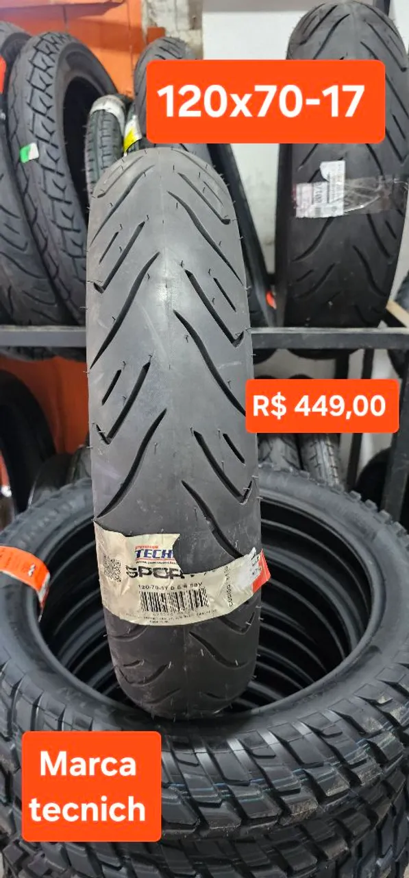 Pneu Moto Tech Sport 120/70-17/ 160X60-17/ 180X55-17