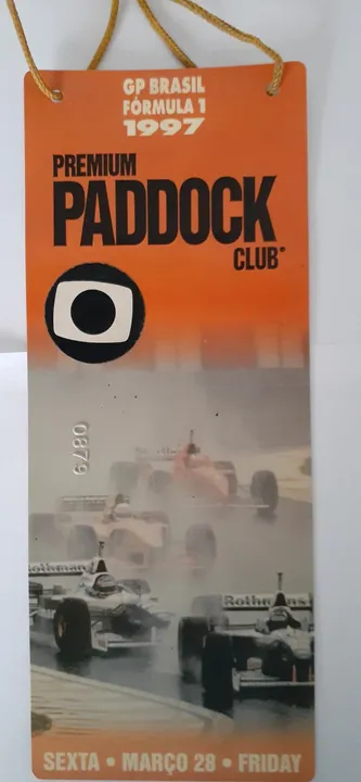 Credenciais F1 Gp São Paulo 1997