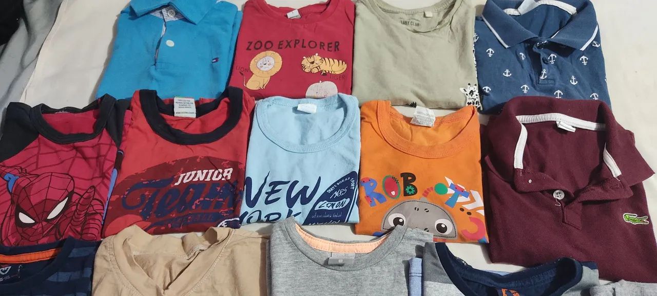 Lote menino 2 a 4 anos *48 peças* 