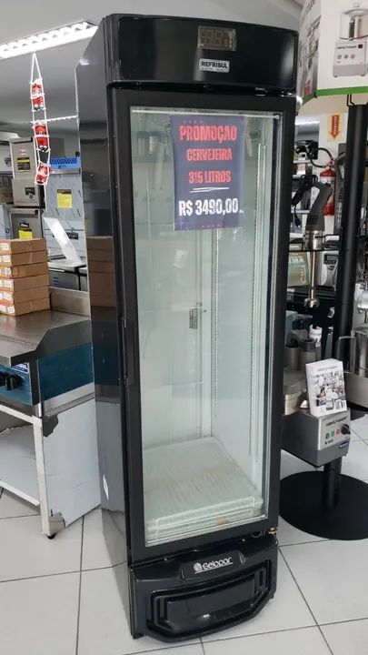 Cervejeira gelopar 315 litros porta de vidro de OUTLET - Alecs