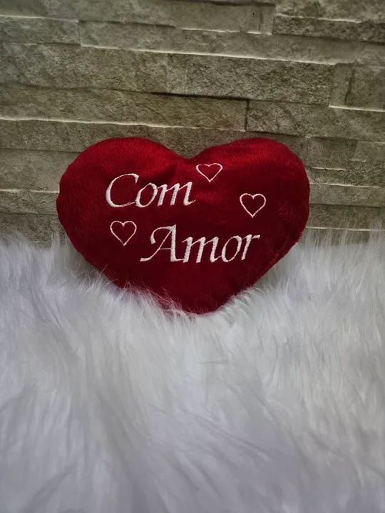 Pelúcia Coração Com Amor