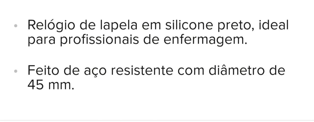Relógio lapela e lanterna médica black - Foto 2