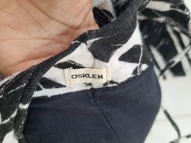 Vestido curto preto e branco Osklen  - Foto 3