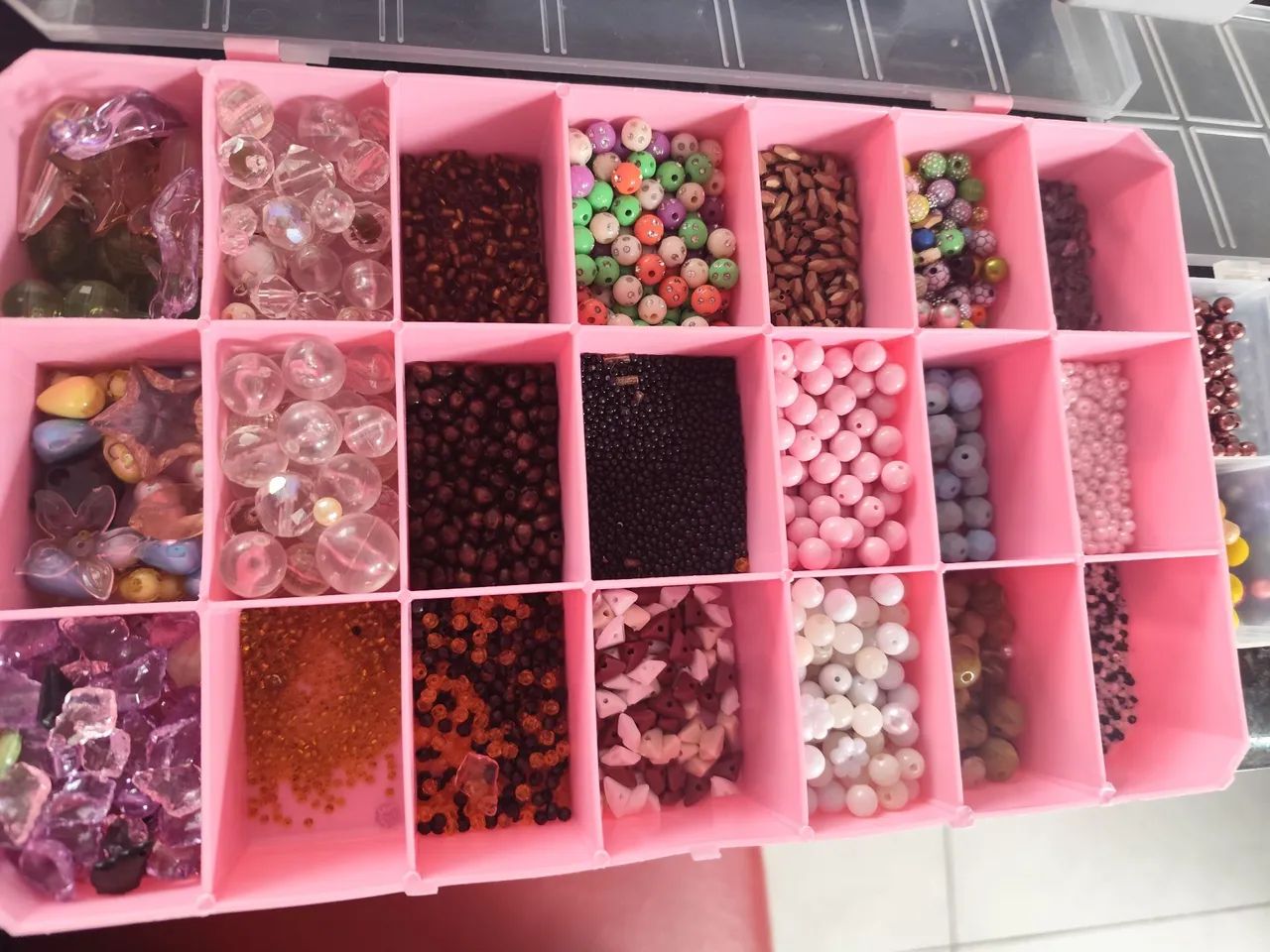 Kit de miçangas para bijuterias - Foto 5