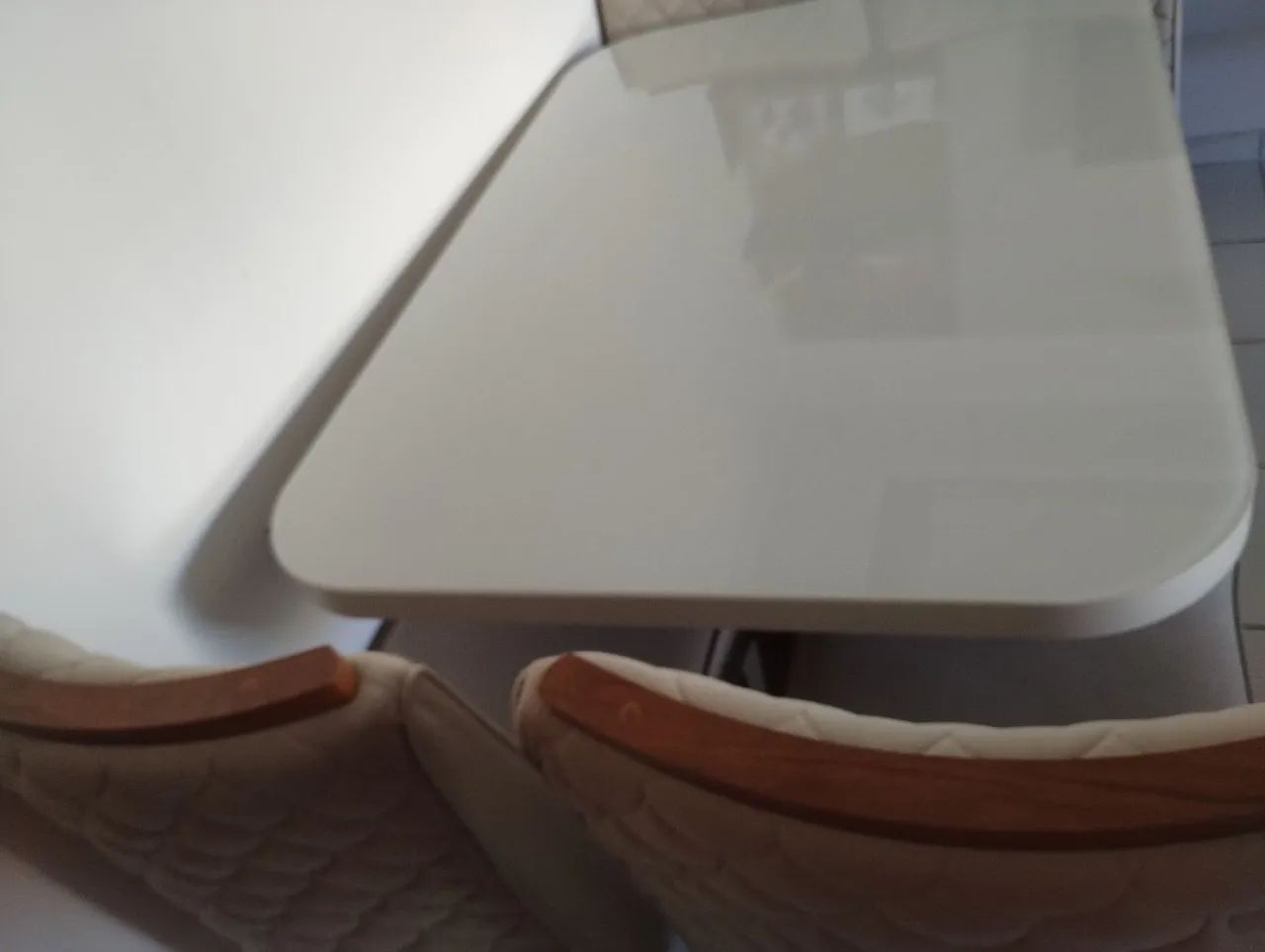 Mesa de jantar branca - Foto 4