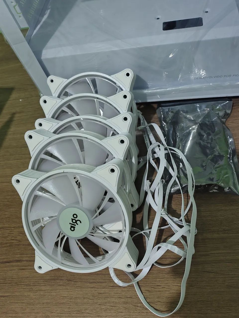 Gabinete Gamer Branco com Fans - Novo - Foto 2