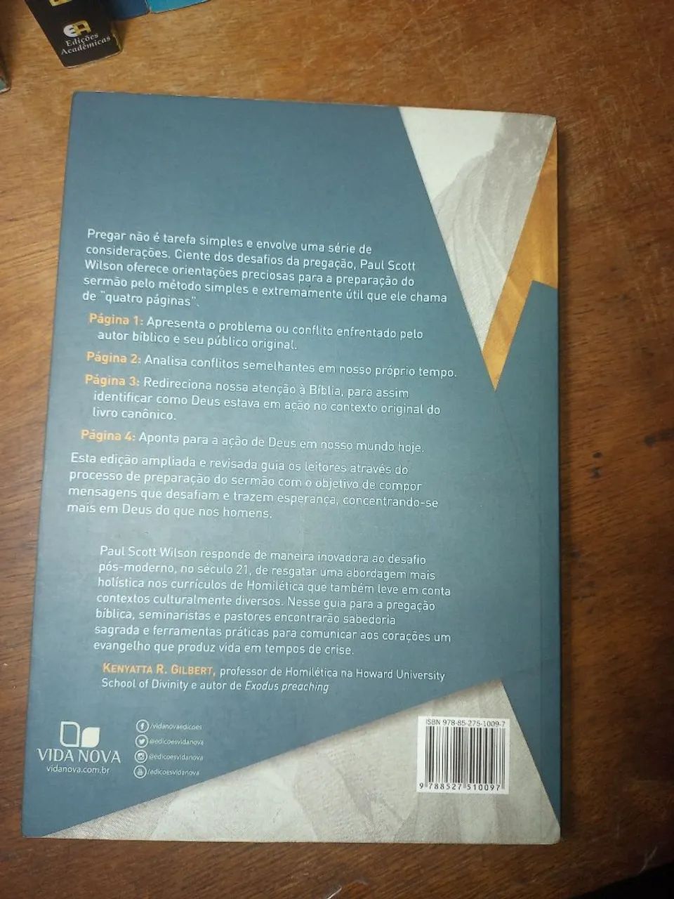 HERMENÊUTICA: Livro As Quatro Páginas do Sermão - Paul Scott Wilson - Foto 2