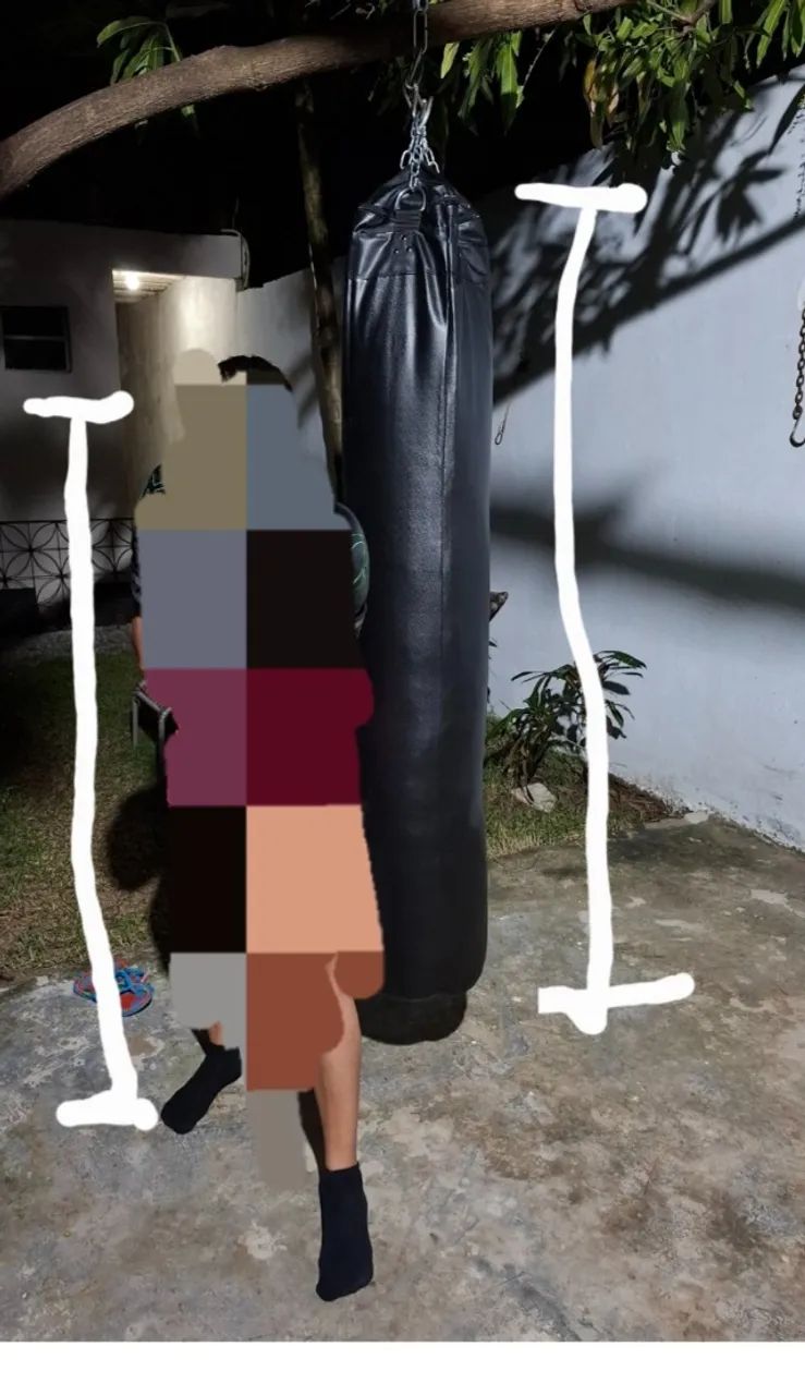 Saco de pancada gorilla já cheio, novo! 1,60m