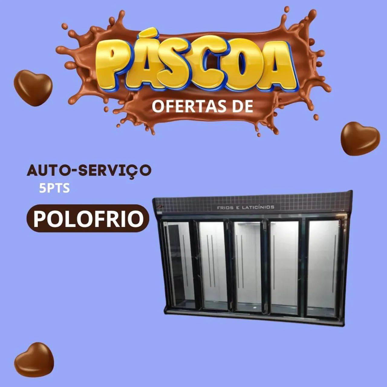 Refrigerador Expositor 5 Portas Polofrio novo pronta entrega 