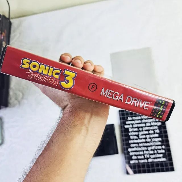 Sonic The Hedgehog 3 Completo Mega Drive - Tectoy. Lindo! Sega - Foto 3