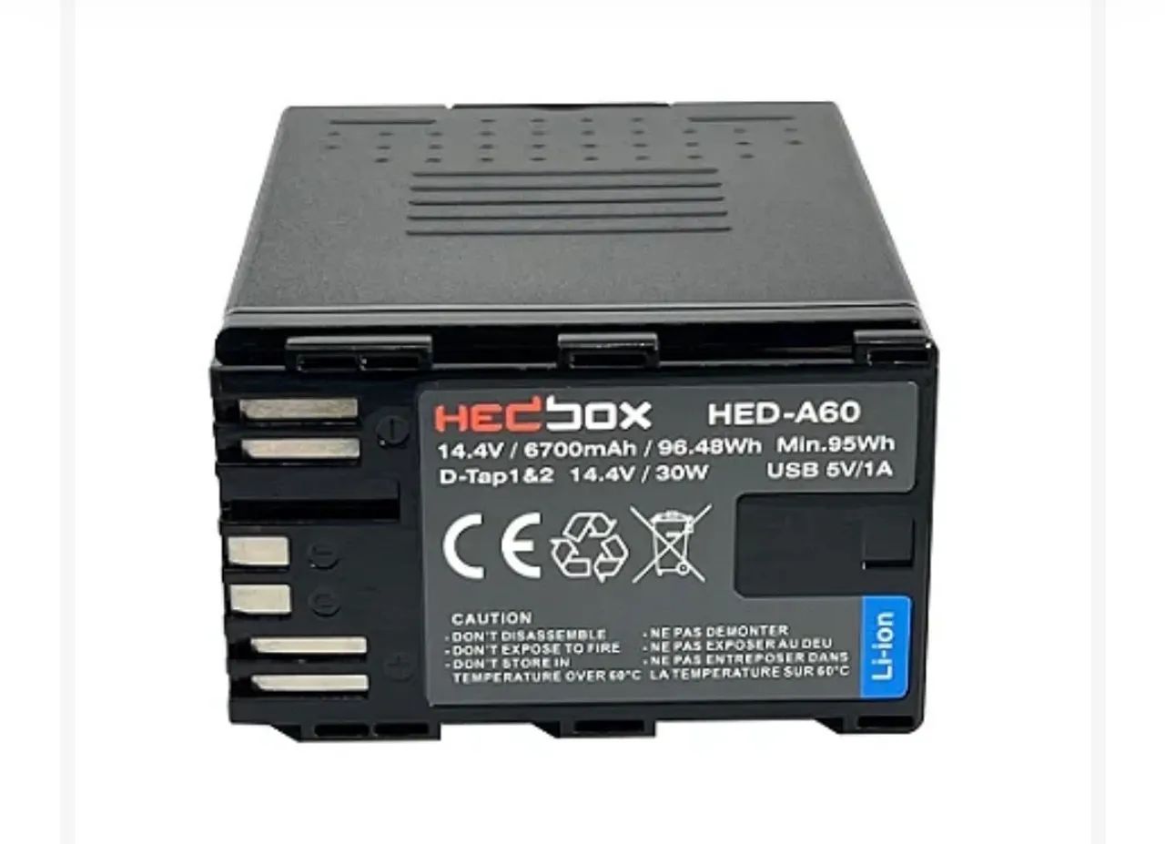Bateria Hedbox HED A60 P/ Canon EOS C500, C500 MKII, C300, C300 MKII, C200, C200 MKII - Foto 2