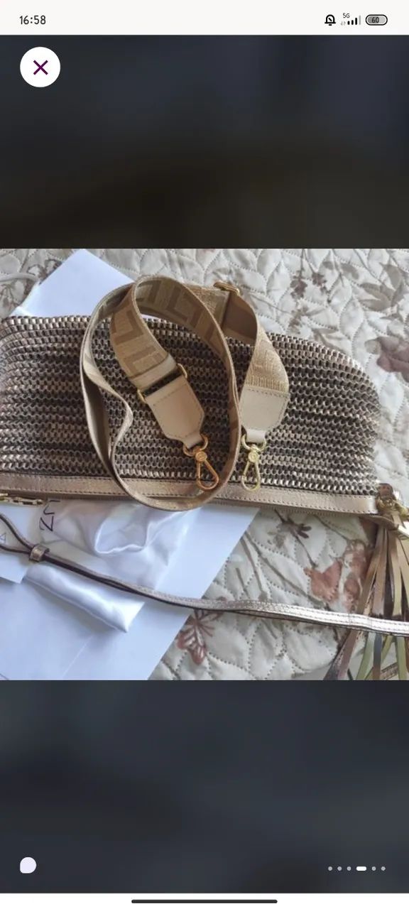 Alça couro e gorgorão - Luz da Lua  - Foto 4