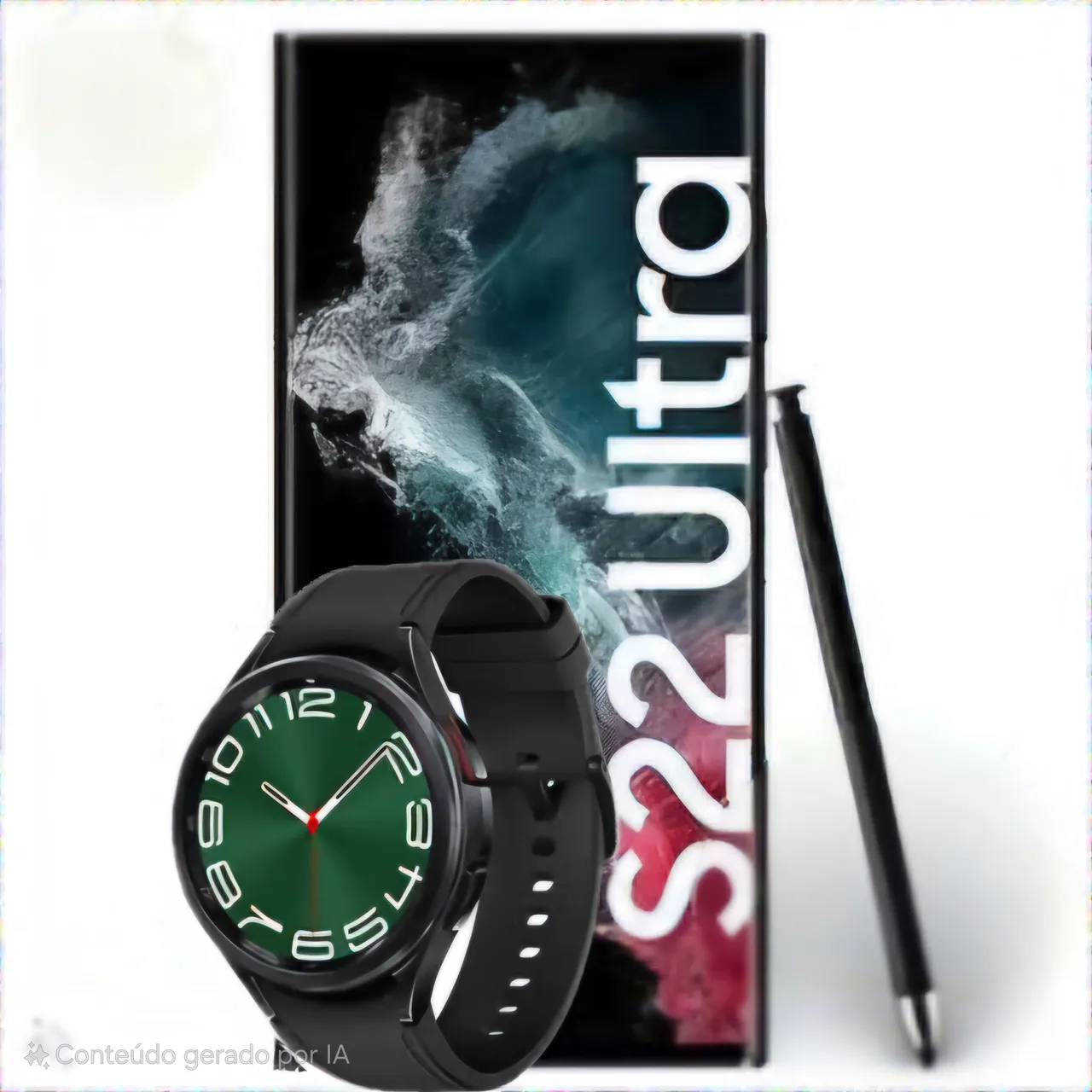 Samsung S22 Ultra 5G 256GB preto + Galaxy Watch Lte Classic 6 47mm Grafite 